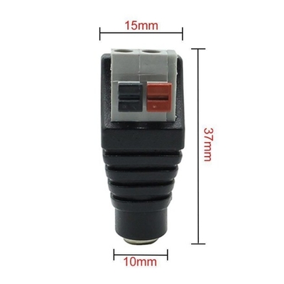 Kupfer 12V weibliche Steckdose 5,5*2,1mm Adaptersteckdose für LED-Flexibilität