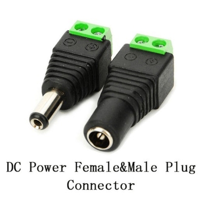 2.1x5.5mm Männlich Weiblich Gleichstrom-Adapter Stecker für Kamera aus Kupfer