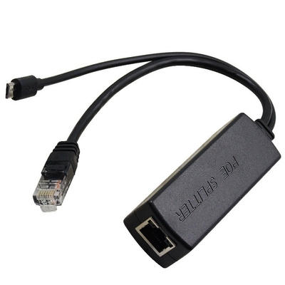 2.4a Current Black Power Over Ethernet Kit für den Raspberry Pi 3 Board Injector Splitter
