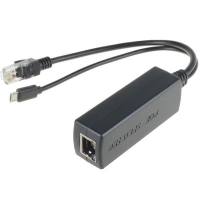 2.4a Current Black Power Over Ethernet Kit für den Raspberry Pi 3 Board Injector Splitter