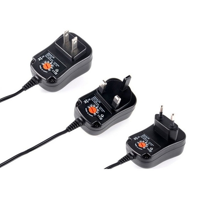 3-12V Gleichstrom-Ausgang Verstellbar 12W/30W Universal-Stromversorgungsadapter mit mehreren Steckverbinder
