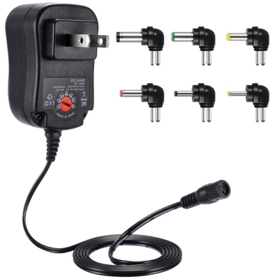 3-12V Gleichstrom-Ausgang Verstellbar 12W/30W Universal-Stromversorgungsadapter mit mehreren Steckverbinder