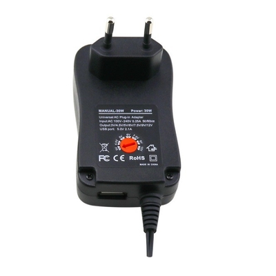 100-240V AC 50/60Hz Eingang 3V-12V Einstellbarer Adapter Universalstromversorgungstransformator