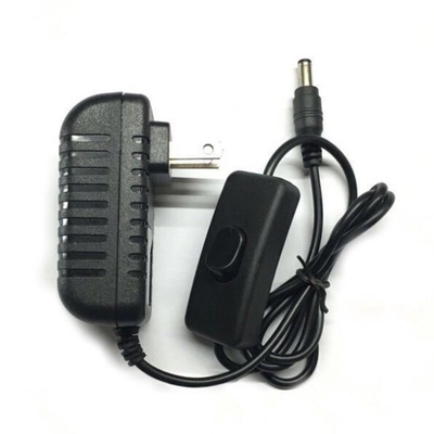 12V 1A/2A C-Stromversorgung mit Ein-/Aus-Schalter und Gleichstromanschluss 5,5*2,5mm/5,5*2,1mm