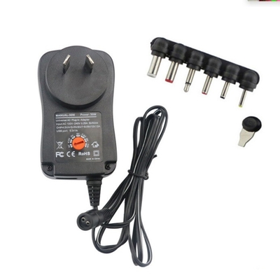 C-Power 30W 15W Fahrverstellbarer Stromadapter für Elektrogeräte Schwarz