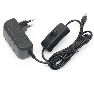 Stecker in EU Steckadapter AC 100-240V DC 12V 2A 24w Stromadapter mit Ein-/Aus-Schalter