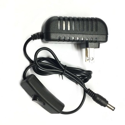 Stecker in EU Steckadapter AC 100-240V DC 12V 2A 24w Stromadapter mit Ein-/Aus-Schalter