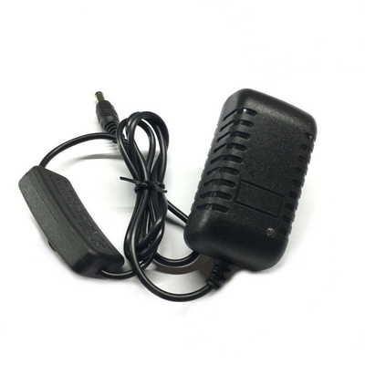 Stecker in EU Steckadapter AC 100-240V DC 12V 2A 24w Stromadapter mit Ein-/Aus-Schalter