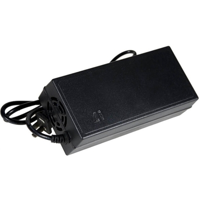 54.6V2A Lithium-Ionen/Li-Ionen/Lipo-Batterie-Smart-Ladegerät mit 5,5*2,1mm Gleichstromstecker Schwarz