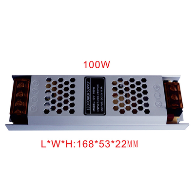 188*47*35mm Silber schlanke Schaltnetzteil für LED-Licht C-Leistung 12V 100W Ausgang