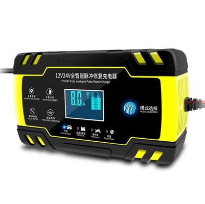 LCD-Touchscreen 12V 8A 24V 4A Batterieladegerät für Auto-Motorrad-Blei-Säure-Batterie