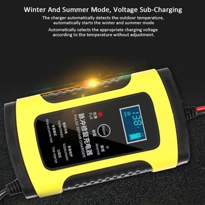 LCD-Touchscreen 12V 8A 24V 4A Batterieladegerät für Auto-Motorrad-Blei-Säure-Batterie