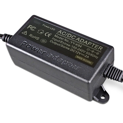 C-Power 24W AC100-240V DC 12V Wandstecker 12V 2A Stromadapter mit optionalem Gleichstromanschluss