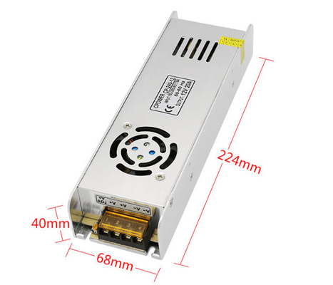240w 20a schlanke Stromversorgung 24v für einen einzigen Ausgangstyp und AC110V/220V Eingangsspannung