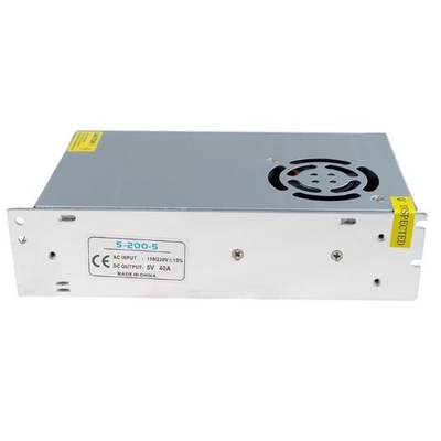 Silber Aluminium Shell C-Power 40A Schalter Stromversorgung 110V/220V auf 5V Gleichstrom für Silber